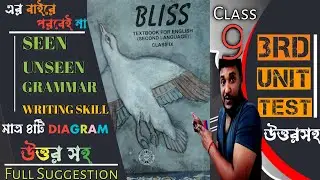 💯 Class 9 ENGLISH 3rd Unit Test Suggestion 2024 | writing skill | grammar| seen |@NirjanNaskar