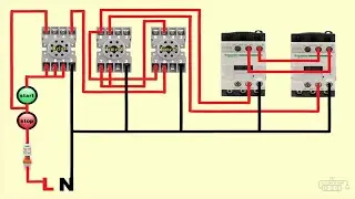 Auto reverse forward motor control circuit diagram