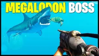 Fighting a MEGALODON in STRANDED DEEP! (Stranded Deep Multiplayer EP6)