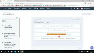 HubSpot Inbound Sales Certification Exam Answer September2018