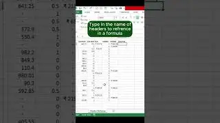 Header Refrence In Excel 😉 