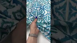 Итальянский лен с принтом на платье 