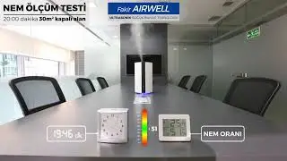 Fakir Airwell Ultrasonik Hava Nemlendirici   Nem Ölçüm Testi