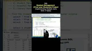 sql student management final year project implement multiple joins 3 tables #sqlinterviewquestions