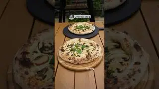 Pizza mit Pilzen & weißer Soße | White Sauce Mushroom Pizza |  Beyaz Soslu Mantarlı Pizza - #Shorts