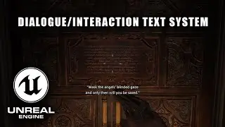 Create a Resident Evil Style Dialogue System in Unreal Engine 5 | Object Interaction Dialogue