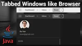 Create Tabbed Windows Like Browser Tabs using Java Swing