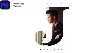 How To | Easy Way To Create Letter Portrait In Photoshop | Photoshop Tutorial