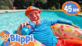 Blippi's Pool Party!! | Educational Videos for Kids | Fun Summer Activities