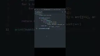 Bubble Sort Algorithm | #python #pythonprogramming#coding#learnpython #pythonforbeginners