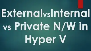 Hyper V Tutorials - 5 - How to Create and Configure Virtual Network / Switch in Hyper V