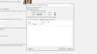 How to set up auto-reply in Microsoft Outlook