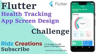 🔴Flutter Health Tracking App Screen Design ||Flutter Series🔴