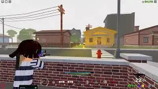 Raiding with SCAR L in Roblox Ohio with 