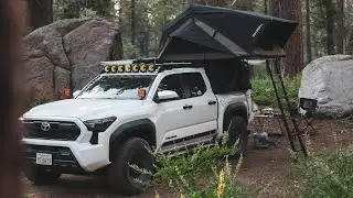 Truck Camping in the Mountains | 2024 Toyota Tacoma Overland Gear and Build