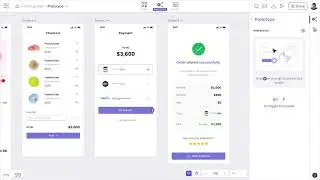Visily - Prototype mode: Add interaction to an element