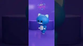 3D Dancing Cat - Shorts