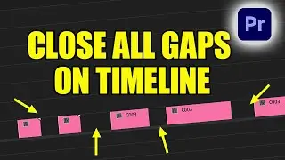 How To Close All Gaps In Premiere Pro Timeline