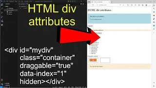 HTML div tag attributes with examples