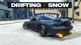 GTA Online SNOW DRIFTING With NEW Drift Tune