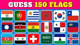 Guess the Country by the Flag Quiz 🚩 | Can You Guess the 150 Flags?