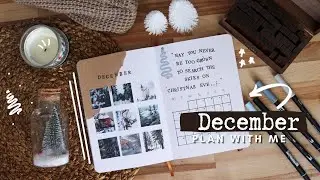 December Bullet Journal 2021 Plan with me | Monthly setup and easy holiday planning