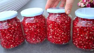 I keep pomegranate like this for 12 months! Even more delicious than fresh! 2 recipes