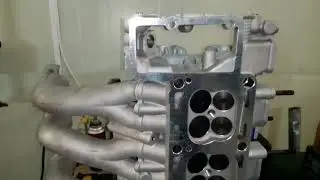 Сборка мотора с ГБЦ Танаки и запуск!