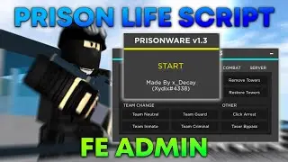 Op Prison Life Script | Fe Admin, Kill All, Teleport, Troll | Mobile And Pc No Key | PRISONWARE