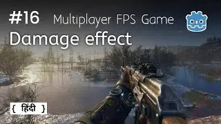 Damage effect || Complete multiplayer FPS game using Godot in Hindi | Ep 16