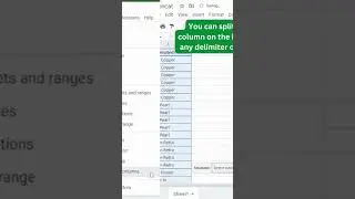 Learn how to split text to column in google sheets 