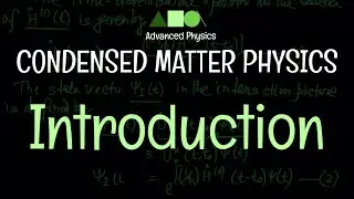 Condensed Matter Physics - A Brief Introduction to the Course