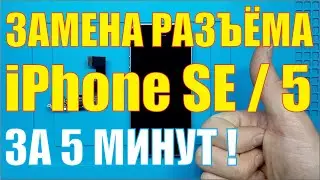 Замена разъёма зарядки iPhone SE / 5