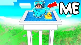 I Built The Worlds TALLEST POOL In Minecraft With Crazy Fan Girl!