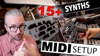 HOW I SEQUENCE & SYNC 15 SYNTHS — midi routing and DAW integration