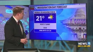 Inauguration Day brings cold conditions to Washington, DC