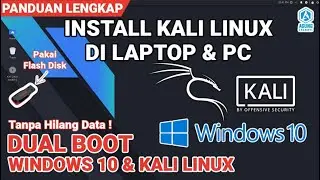 TUTORIAL CARA DUAL BOOT WINDOWS 10 DAN KALI LINUX TERBARU | INSTALL KALI LINUX WINDOWS 10