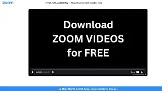 How to Download Zoom Videos to your Computer for FREE in 2024