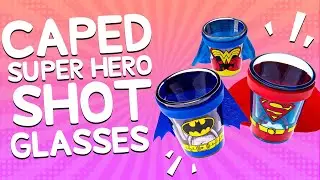 Caped Superhero Shot Glasses