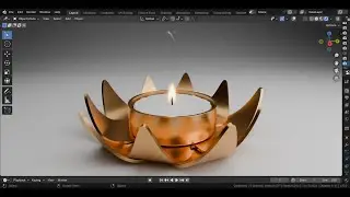 3D Modeling - Candle Holder | Blender 4.0