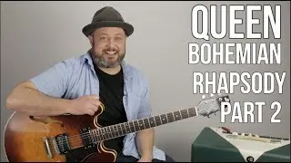 Bohemian Rhapsody Guitar Lesson Part 2 - Guitar Solo Lesson