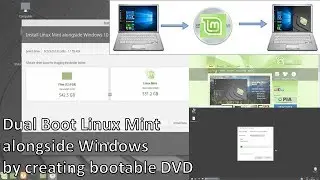 Dual Boot Linux Mint with Windows 10 using Bootable DVD