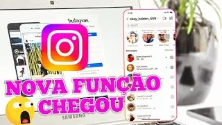 NOVA ATUALIZAÇÃO DO INSTAGRAM!! Olha a função que Chegou