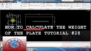 HOW TO CALCULATE THE WEIGHT OF THE PLATE  TUTORIAL #28