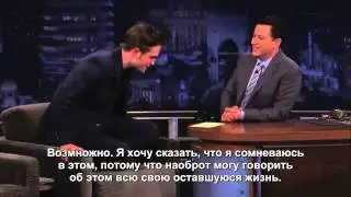 Роберт на шоу Дж.Киммела (рус.субтитры), часть 1