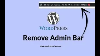 Remove Admin Bar WordPress Using Unlimited Theme Addons