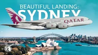 Beautiful landing in Sydney, Australia (4K)