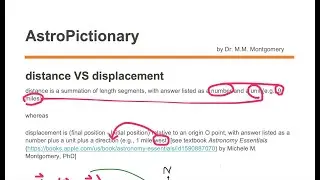 distance VS displacement