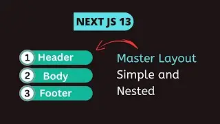 Master Layout and Templates with Nextjs 13 | HIndi