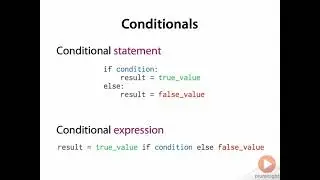 Python: Conditional Expressions